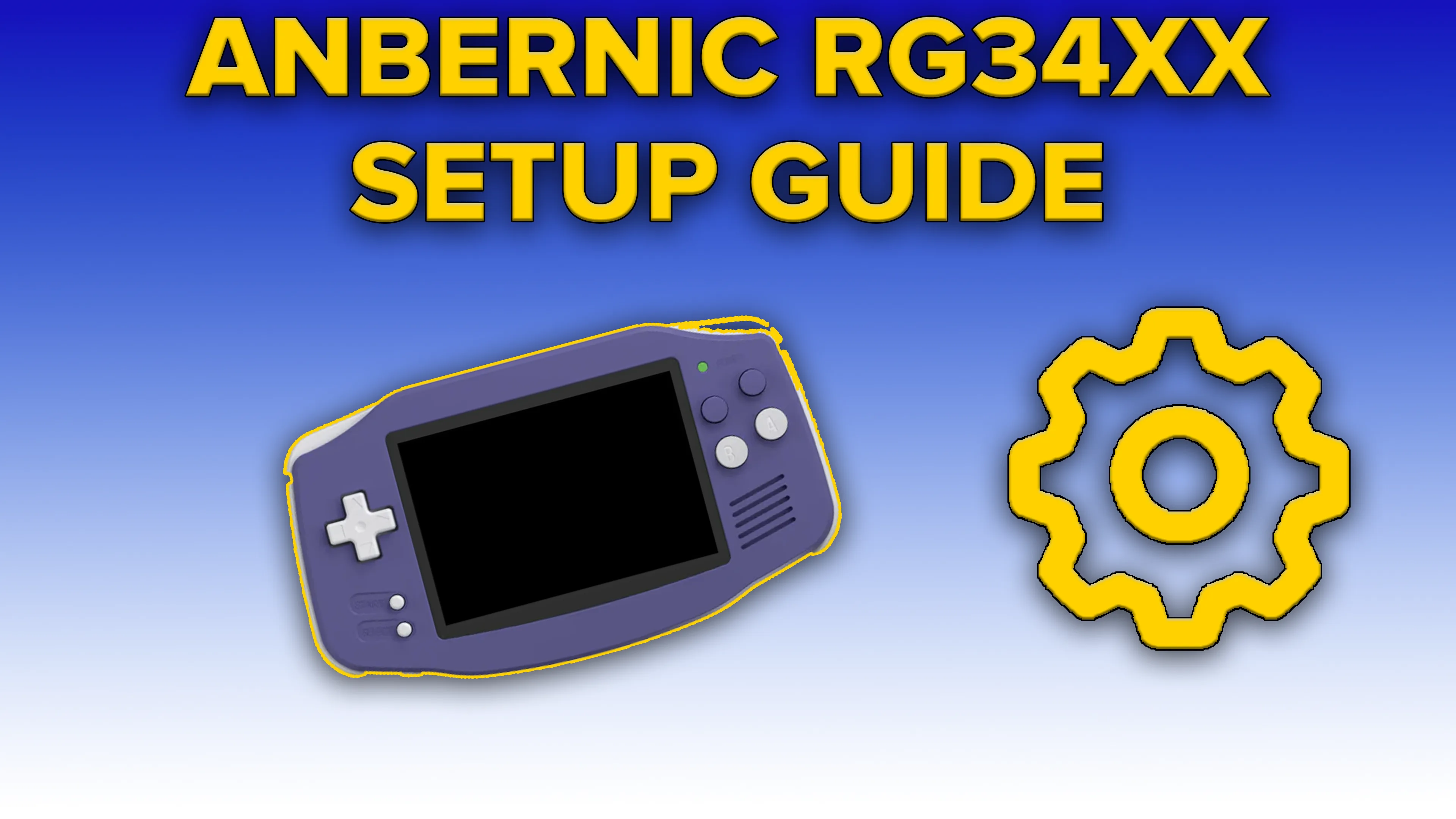 anbernic rg34xx setup guide