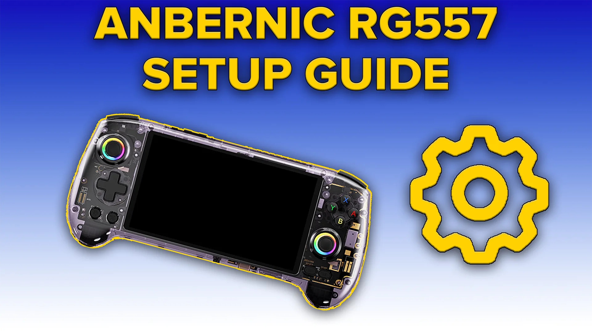 anbernic rg557 setup guide